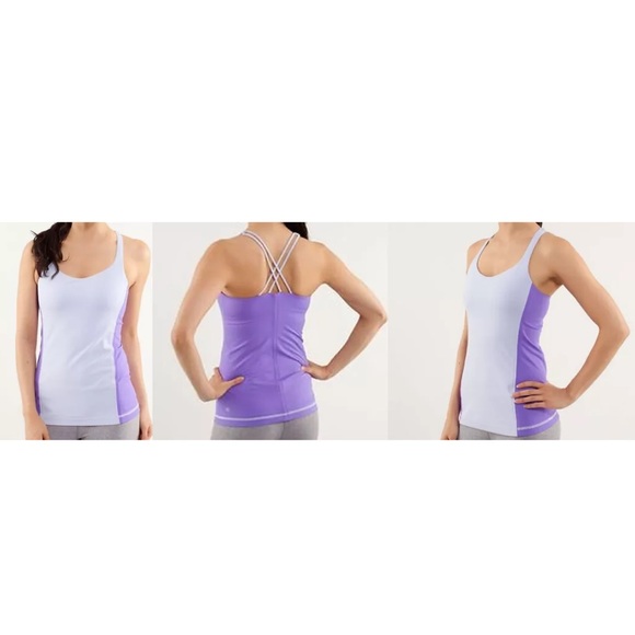 Lululemon FREE TO BE TANK Cool Breeze Power Purple with Inserts - Picture 11 of 11